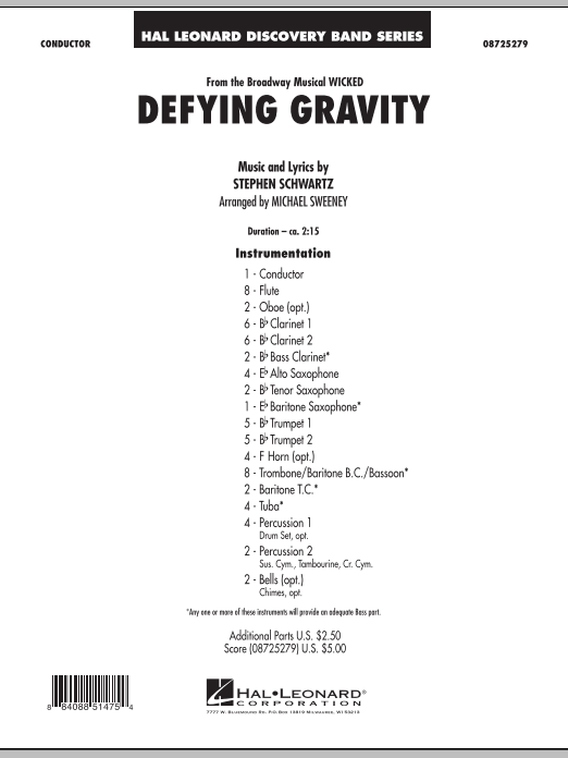 Defying Gravity (from 'Wicked') - klik hier