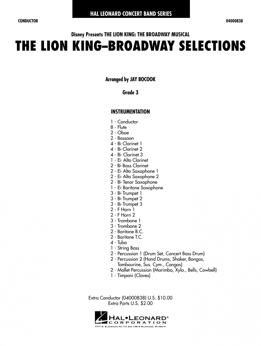 Lion King, The: Broadway Selections - klik hier