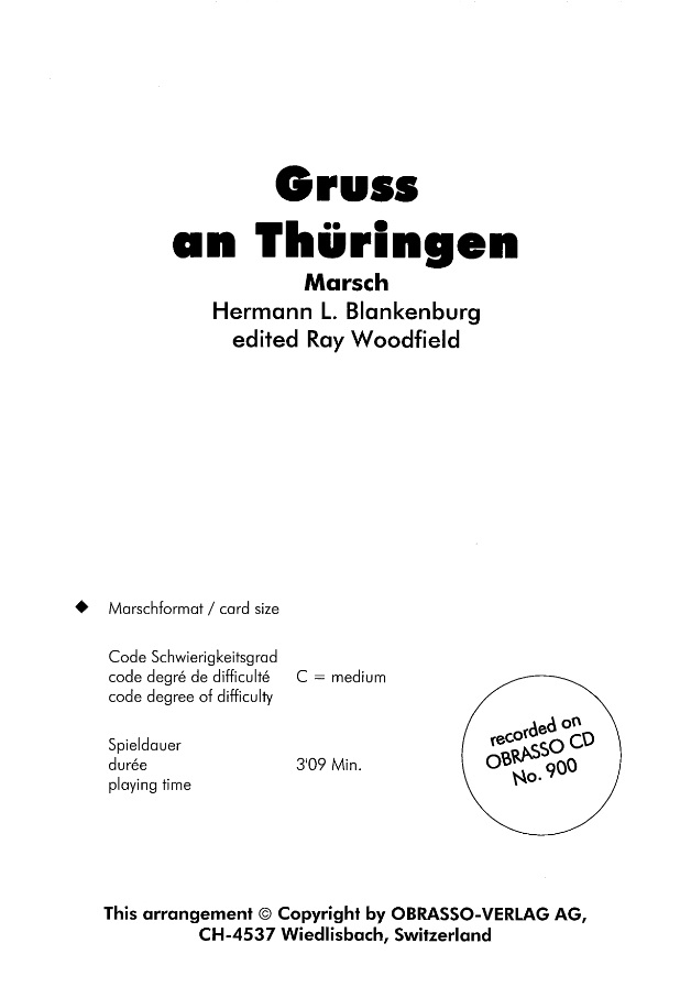 Gruss an Thringen (Salute To Thuringia) - klik hier