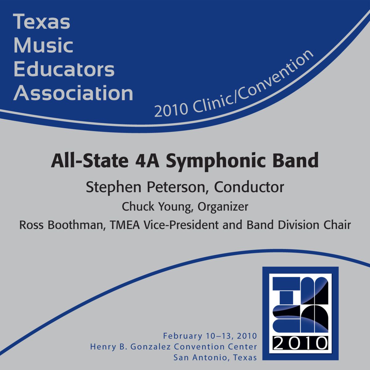2010 Texas Music Educators Association: All-State 4A Symphonic Band - klik hier
