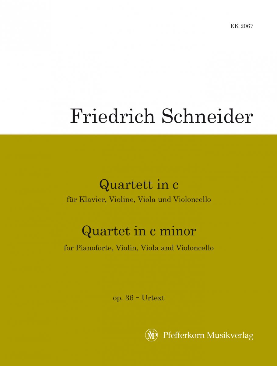 Klavierquartett in c-Moll - klik hier