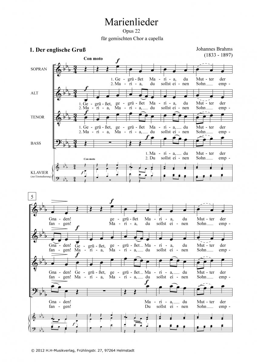 Der englische Gruss (aus: Marienlieder') - klik hier Der englische Gruss (aus: Marienlieder') - klik hier