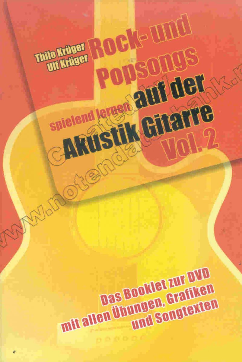 Rock- und Popsongs spielend lernen auf der Akustik-Gitarre #2 - klik hier
