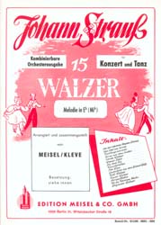 15 Walzer von Johann Strauss, Es-Instr - klik hier