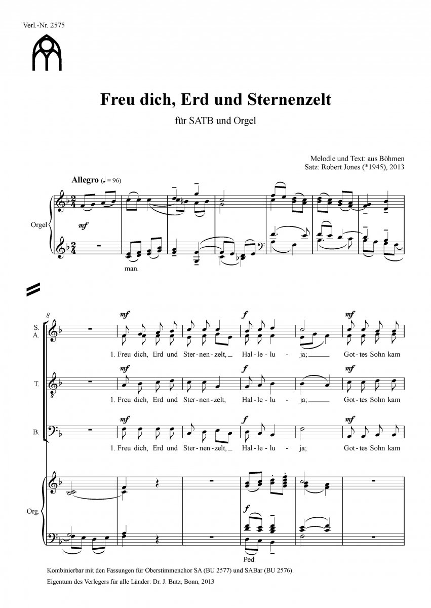 Freu dich, Erd und Sternenzelt - klik hier Freu dich, Erd und Sternenzelt - klik hier