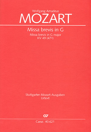 Missa brevis in G - klik hier Missa brevis in G - klik hier