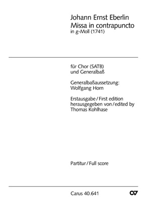 Missa in contrapuncto in g - klik hier