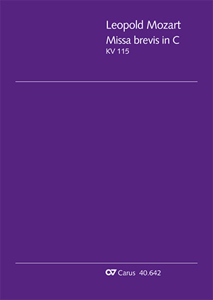 Missa brevis in C - klik hier