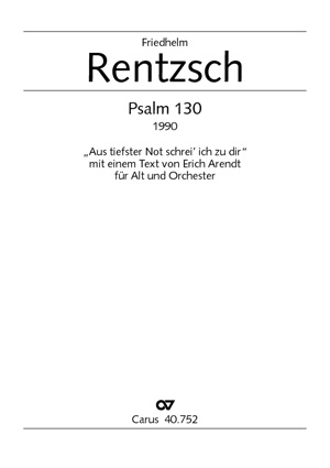 Psalm 130 für Alt und Orchester - klik hier Psalm 130 für Alt und Orchester - klik hier