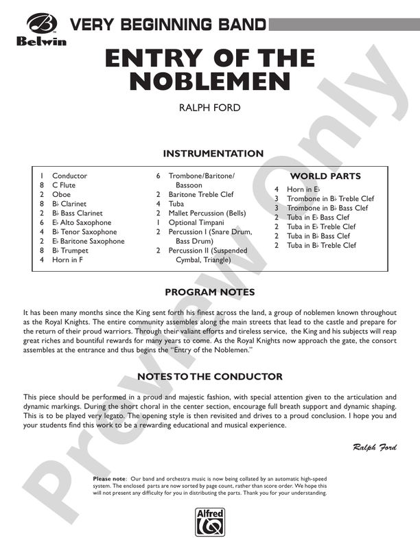 Entry of the Noblemen - klik hier
