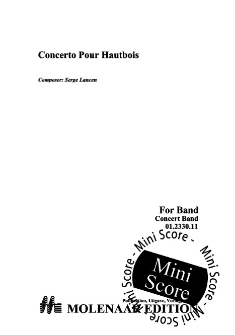 Concerto pour Hautbois - klik hier