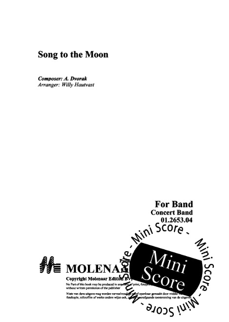 Song to the Moon (from 'Rusalka') - klik hier