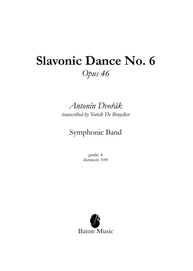 Slavonic Dance #6 - klik hier