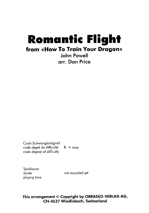 Romantic Flight (from 'How to Train Your Dragon') - klik hier