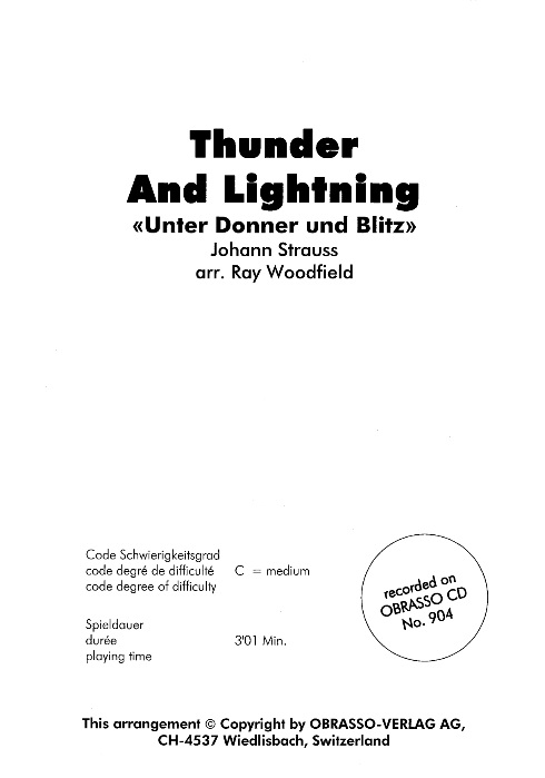 Thunder and Lightning (Unter Donner und Blitz) - klik hier