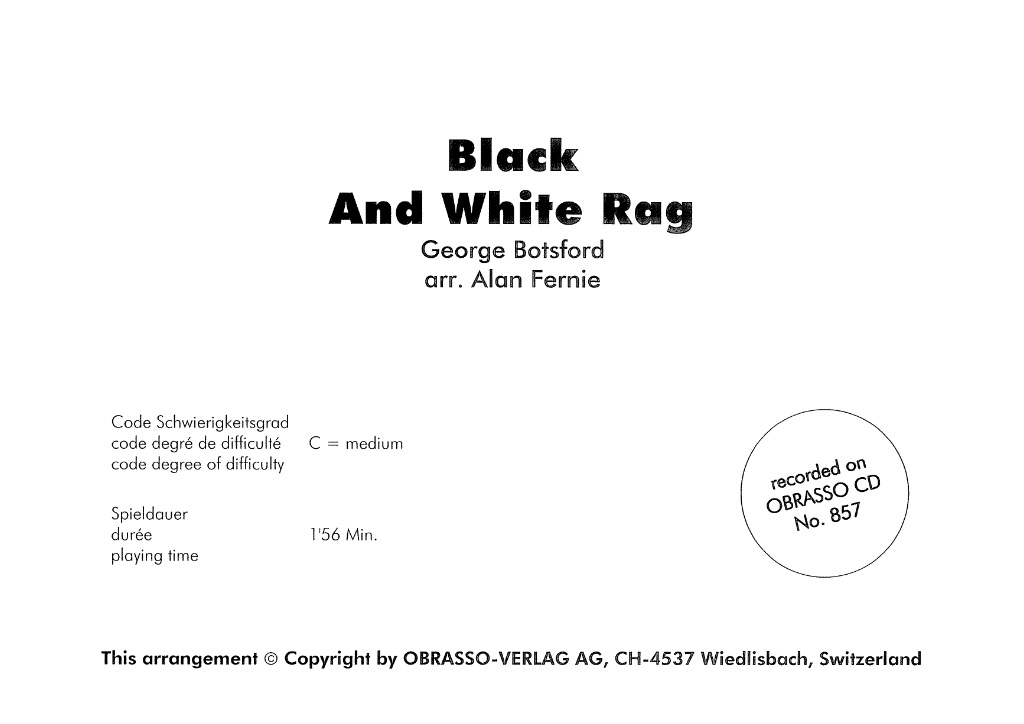 Black and White Rag - klik hier