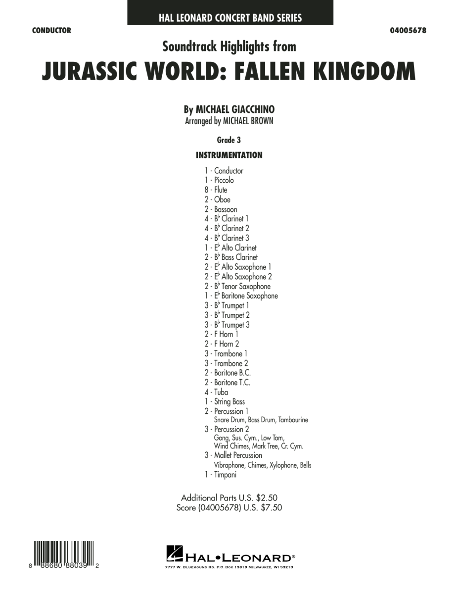 Soundtrack Highlights from Jurassic World: Fallen Kingdom - klik hier