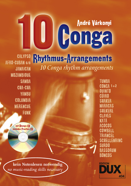 10 Conga Rhythmus-Arrangements - klik voor groter beeld
