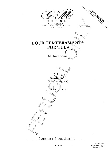 4 Temperaments for Tuba (Four) - klik hier