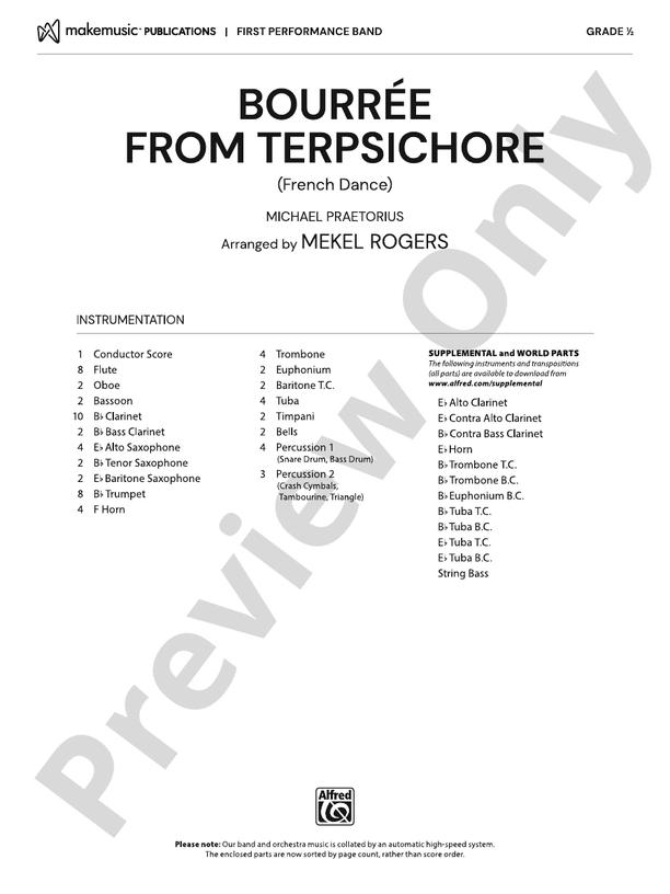 Bourre from Terpsichore - klik hier