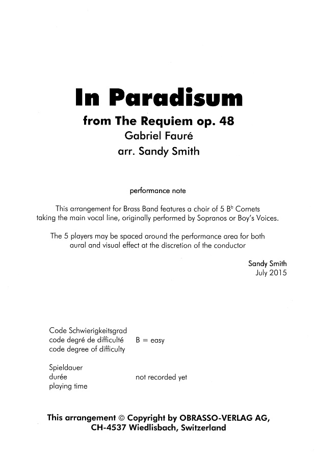 In Paradisum (from 'The Requiem') - klik hier