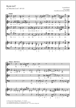 Kyrie in C - klik hier