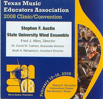 2008 Texas Music Educators Association: Stephen F. Austin State University Wind Ensemble - klik hier