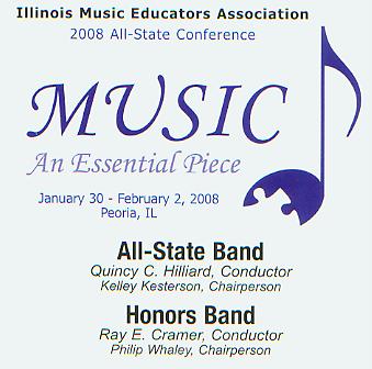 2008 Illinois Music Educators Association: Music - An Essential Piece - klik hier
