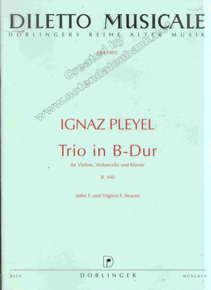 Trio in B-Dur - klik hier Trio in B-Dur - klik hier
