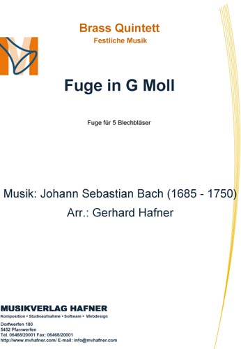 Fuge in G Moll - klik hier Fuge in G Moll - klik hier