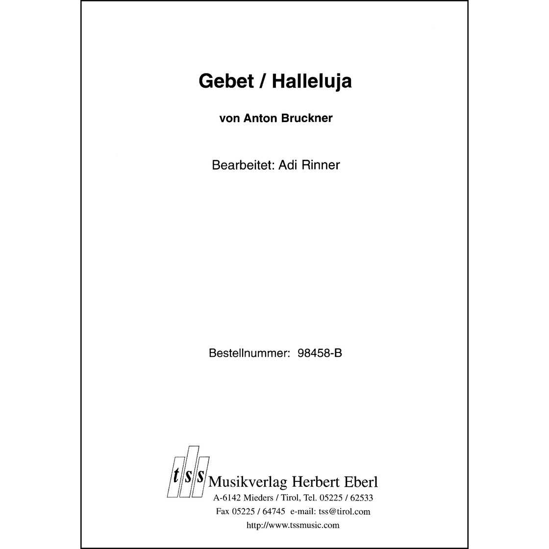 Gebet / Halleluja - klik hier