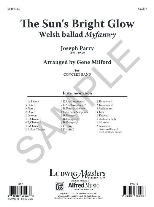 Sun's Bright Glow, The (Welsh Ballad Myfanwy) - klik hier