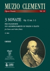 3 Sonatas Op. 13 Nos. 1-3 for Piano (Harpsichord) and Violin (Flute) - klik hier