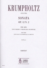 Sonata Op. 12 #2 for Harp (with Violin and Violoncello ad libitum) - klik hier