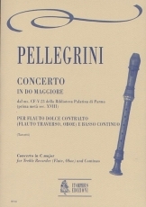 Concerto in C maj for Treble Recorder (Flute, Oboe) and Continuo - klik hier