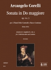 Sonata in C maj Op. 4 No. 3 for 2 Treble Recorders and Continuo - klik hier