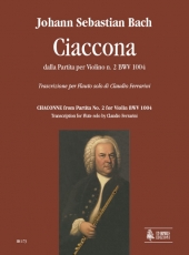 Chaconne for Flute solo from Partita for Violin #2 - klik hier Chaconne for Flute solo from Partita for Violin #2 - klik hier