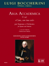 Aria Accademica G 547 Caro, son tua cos for Soprano and Orchestra - klik hier