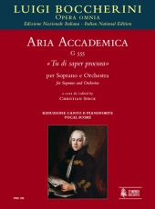 Aria accademica G 555 Tu di saper procura for Soprano and Orchestra - klik hier