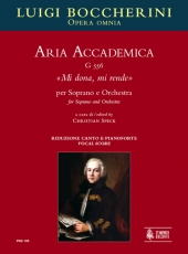 Aria Accademica G 556 Mi dona, mi rende for Soprano and Orchestra - klik hier