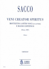 Veni Creator Spiritus. Motet for 8 Voices (SATB-SATB) and Continuo - klik hier