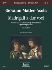 Madrigali a due voci accomodati da cantar in Fuga diversamente sopra una parte sola - klik hier