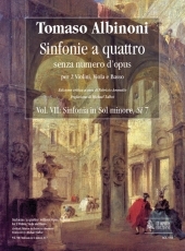 Sinfonias 'a quattro'without Opus number. Vol. 7: Sinfonia in G minor, Si 7. - klik hier