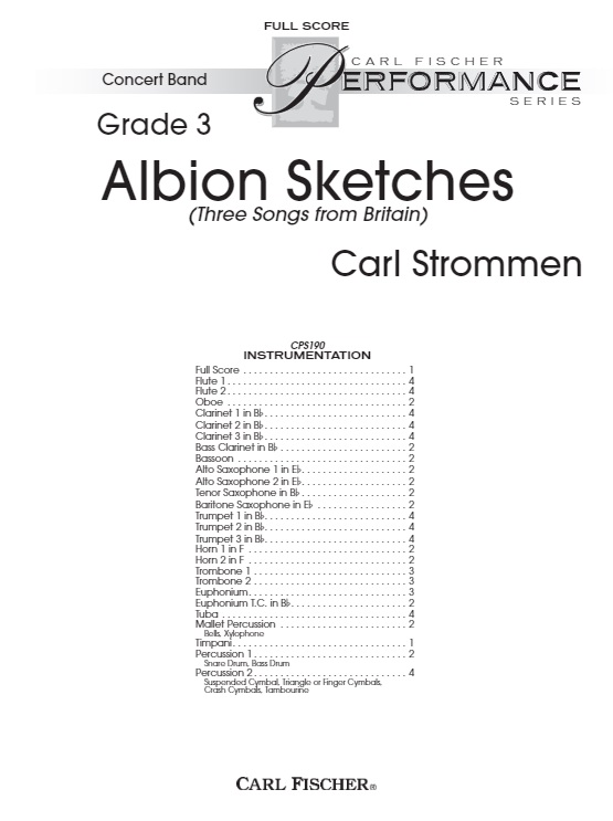Albion Sketches (Three Songs from Britain) - klik hier
