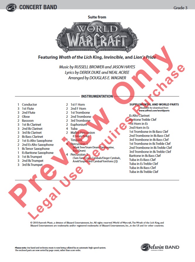 Suite from 'World of Warcraft' - klik hier