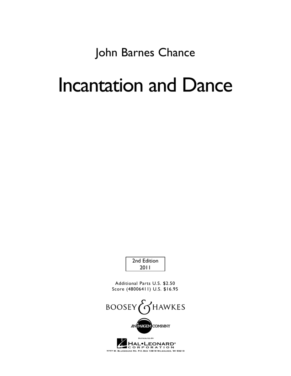 Incantation and Dance - klik hier