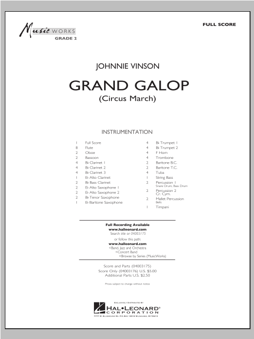 Grand Galop (Circus March) - klik hier
