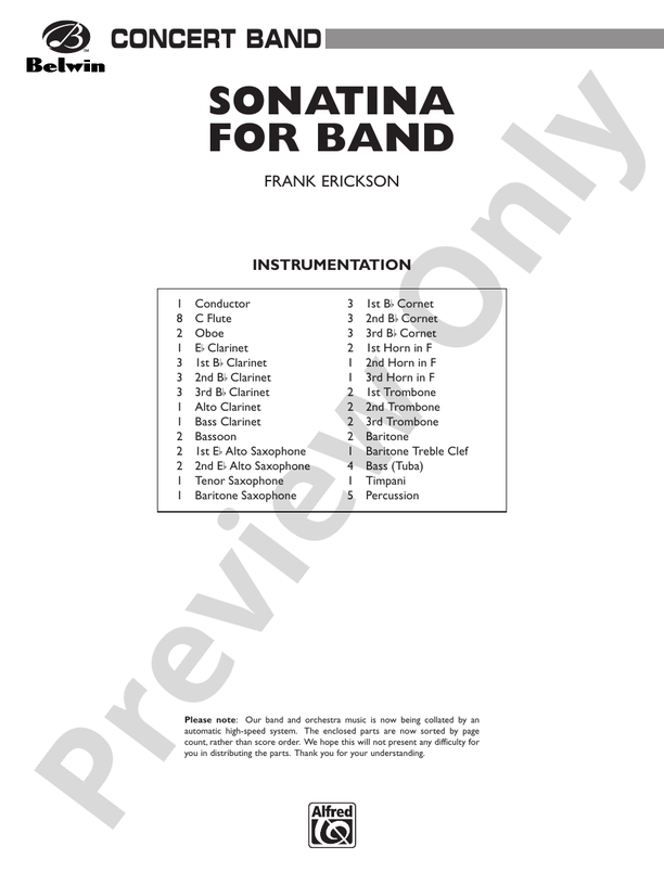 Sonatina for Band - klik hier