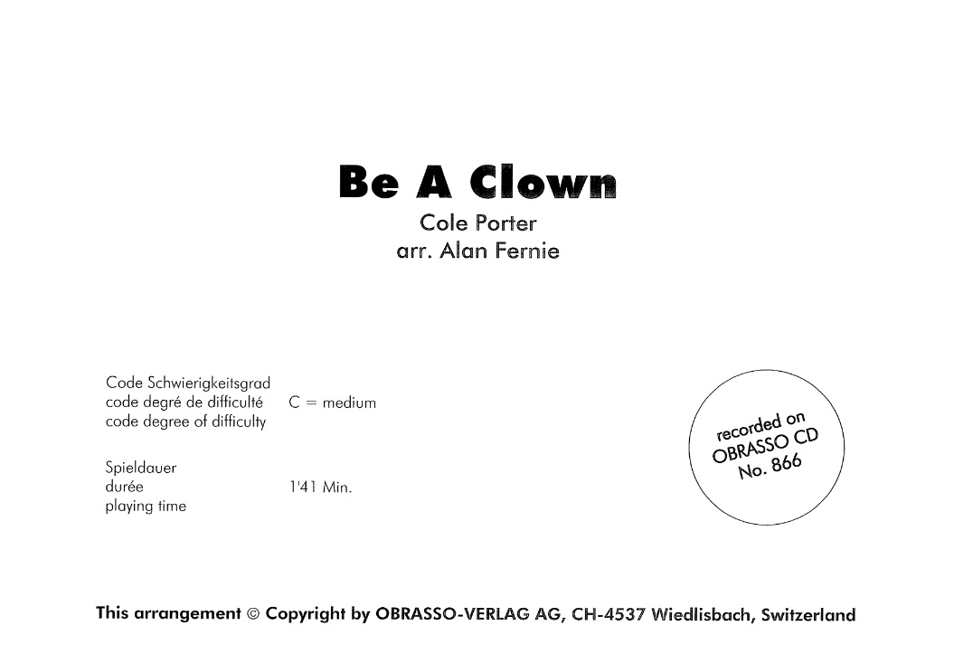 Be a Clown - klik hier