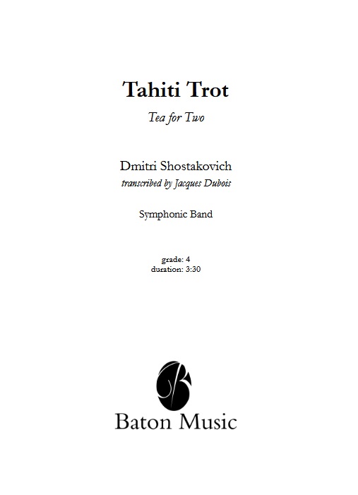 Tahiti Trot (Tea for Two) - klik hier